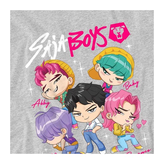 K-Pop Demon Hunters - T-Shirt für Kinder (Grau meliert) - Image 3