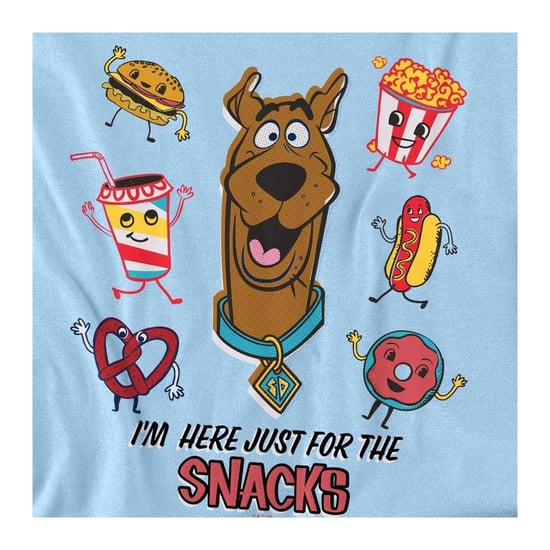 Scooby Doo - "I´m Here Just For The Snacks" T-Shirt für Kinder (Hellblau) - Image 3