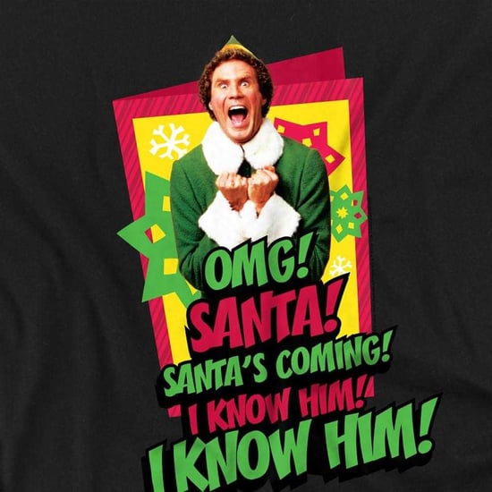 Elf - "Santa´s Coming! I Know Him!" T-Shirt für Kinder (Schwarz) - Image 3