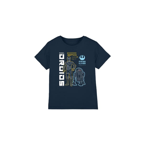 Star Wars - "Rebel Droids" T-Shirt für Kinder (Marineblau) - Image 1