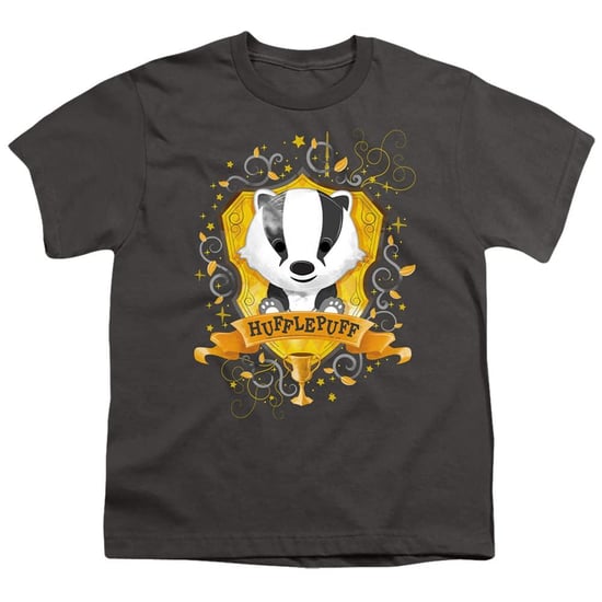 Harry Potter - "Hufflepuff" T-Shirt für Kinder (Holzkohle) - Image 1
