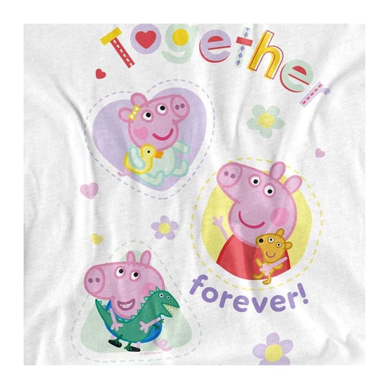 Peppa Pig - "Together Forever" T-Shirt für Kinder (Weiß) - Image 3