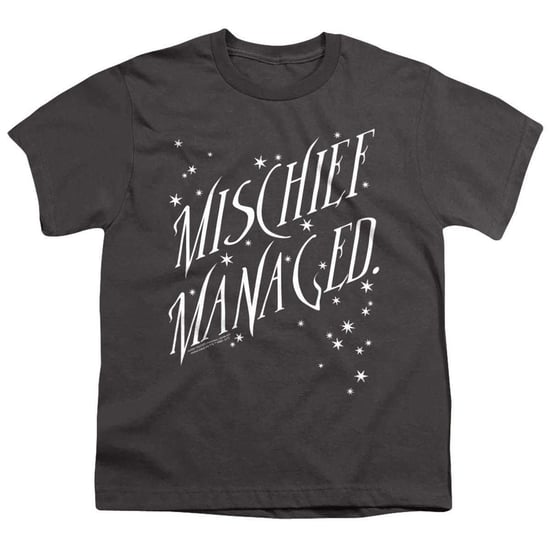 Harry Potter - "Mischief Managed" T-Shirt für Kinder (Holzkohle) - Image 1