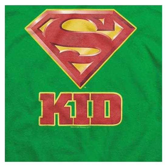 Superman - "Super Kid" T-Shirt für Kinder (Leuchtendes Gelbgrün) - Image 3