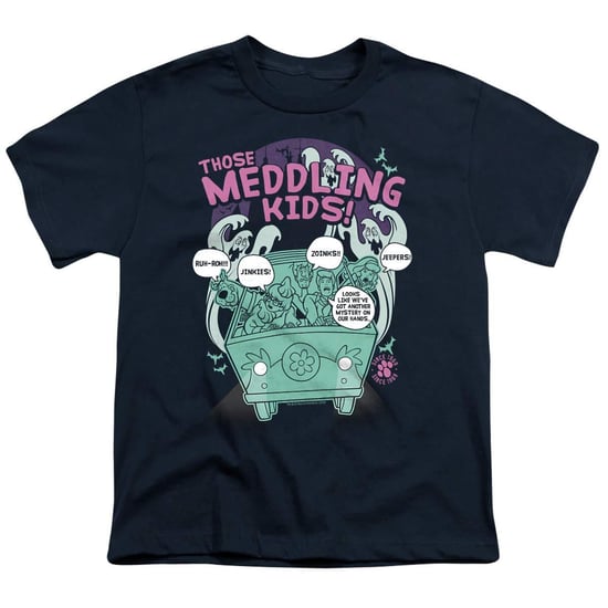 Scooby Doo - "Meddling Since 1969" T-Shirt für Kinder (Marine) - Image 1