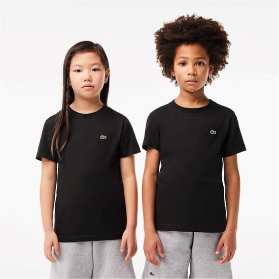 Lacoste - "Basic" T-Shirt für Kinder, Regulär (Schwarz) - Image 1