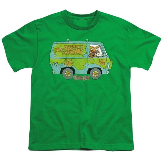 Scooby Doo - "The Mystery Machine" T-Shirt für Kinder (Leuchtendes Gelbgrün) - Image 2