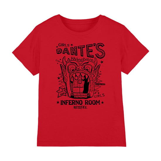 Beetlejuice - "Dantes Inferno Room" T-Shirt für Kinder (Rot) - Image 1
