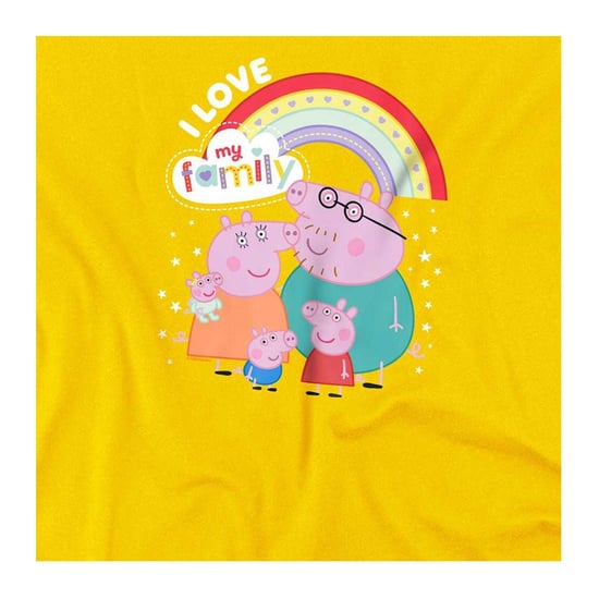 Peppa Pig - "I Love my Family" T-Shirt für Kinder (Gelb) - Image 3