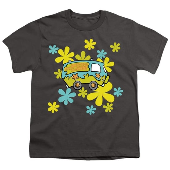 Scooby Doo - "The Mystery Machine" T-Shirt für Kinder (Holzkohle) - Image 1