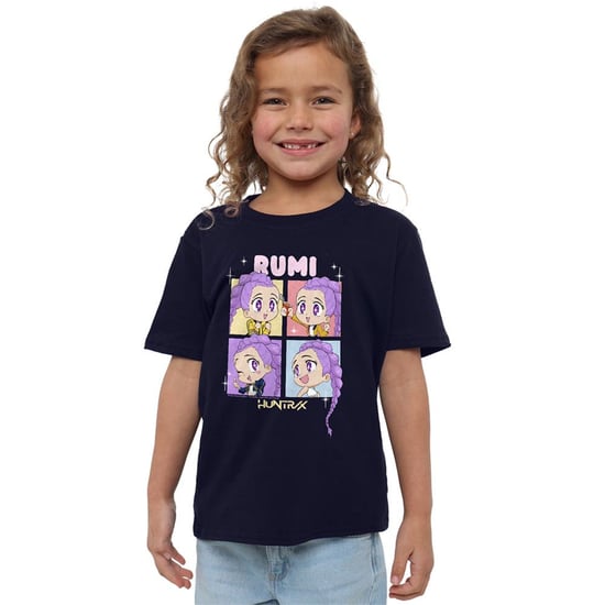 K-Pop Demon Hunters - "Huntrix" T-Shirt für Kinder (Marine) - Image 4