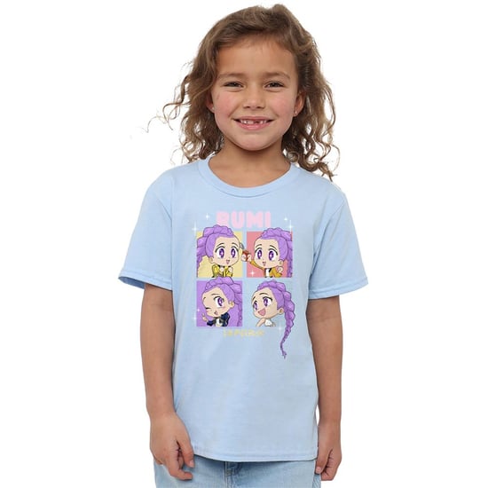 K-Pop Demon Hunters - "Huntrix" T-Shirt für Kinder (Hellblau) - Image 4