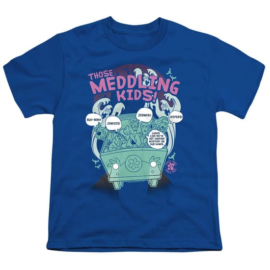 Scooby Doo - "Meddling Since 1969" T-Shirt für Kinder (Königsblau) - Image 1