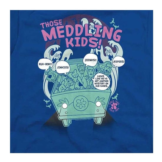 Scooby Doo - "Meddling Since 1969" T-Shirt für Kinder (Königsblau) - Image 3