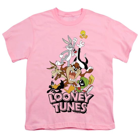 Looney Tunes - "Gang" T-Shirt für Kinder (Pink) - Image 1