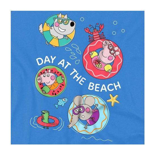 Peppa Pig - "Day At The Beach" T-Shirt für Kinder (Türkis) - Image 3