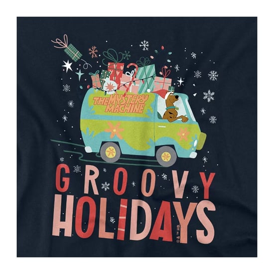 Scooby Doo - "Groovy Holidays" T-Shirt für Kinder, weihnachtliches Design (Marine) - Image 4