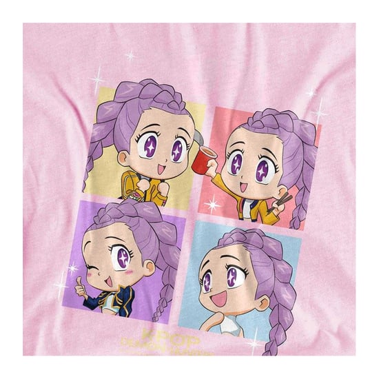 K-Pop Demon Hunters - "Huntrix" T-Shirt für Kinder (Hellrosa) - Image 3