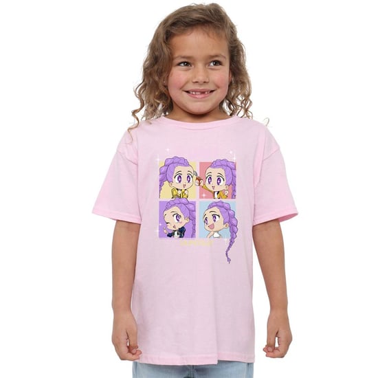 K-Pop Demon Hunters - "Huntrix" T-Shirt für Kinder (Hellrosa) - Image 4