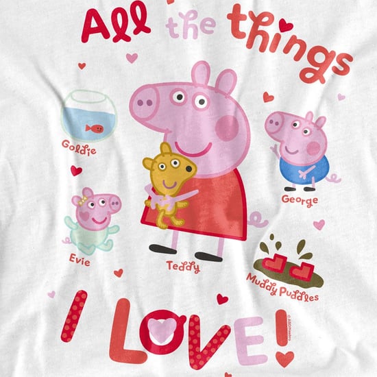 Peppa Pig - "All The Things I Love" T-Shirt für Kinder (Weiß) - Image 3