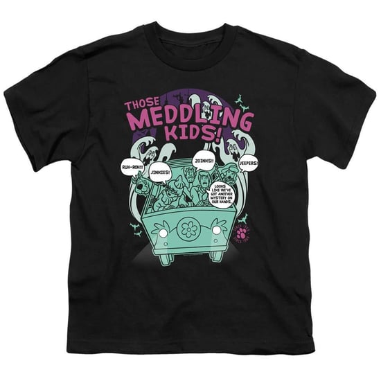 Scooby Doo - "Meddling Since 1969" T-Shirt für Kinder (Schwarz) - Image 1