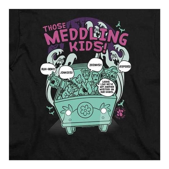 Scooby Doo - "Meddling Since 1969" T-Shirt für Kinder (Schwarz) - Image 3