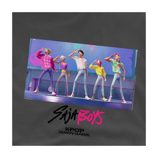 K-Pop Demon Hunters - "Soda Pop" T-Shirt für Kinder (Holzkohle) - Image 3