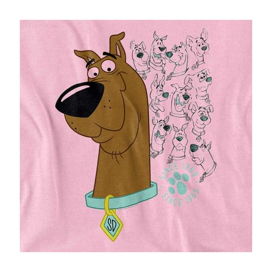 Scooby Doo - "Evolution Of" T-Shirt für Herren/Damen Unisex (Pink) - Image 3