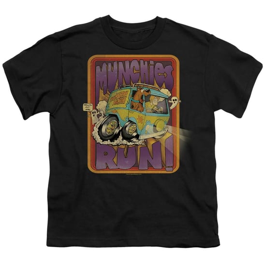Scooby Doo - "Munchies Run" T-Shirt für Kinder (Schwarz) - Image 1