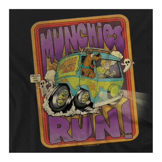 Scooby Doo - "Munchies Run" T-Shirt für Kinder (Schwarz) - Image 3