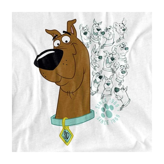 Scooby Doo - "Evolution Of" T-Shirt für Herren/Damen Unisex (Weiß) - Image 3