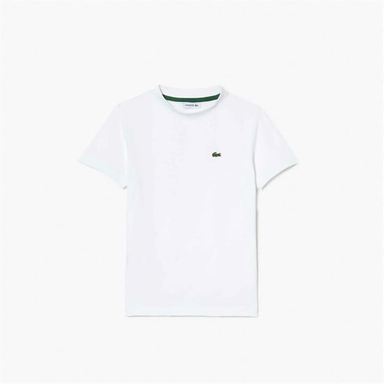 Lacoste - "Basic" T-Shirt für Kinder, Regulär (Weiß) - Image 5