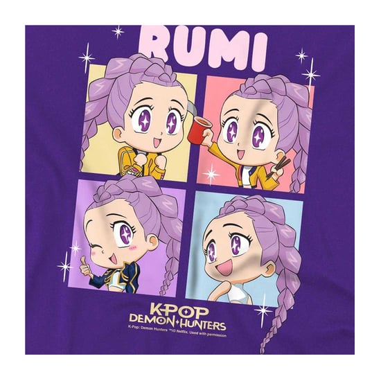 K-Pop Demon Hunters - "Huntrix" T-Shirt für Kinder (Violett) - Image 3