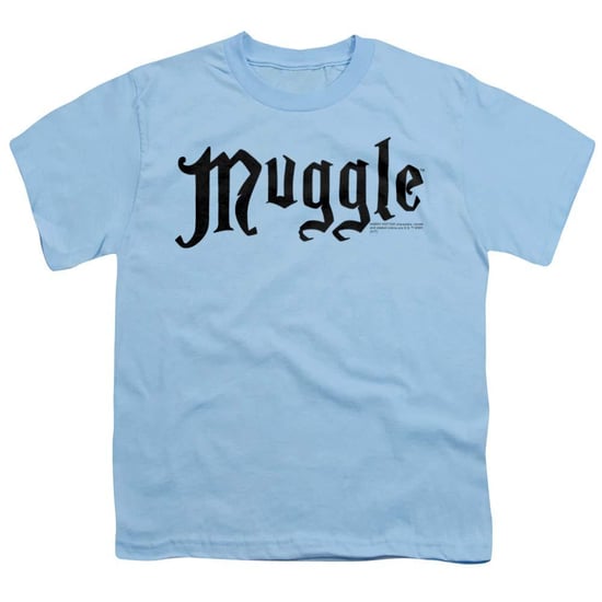 Harry Potter - "Muggle" T-Shirt für Kinder, Ringgesponnene Baumwolle (Hellblau) - Image 1