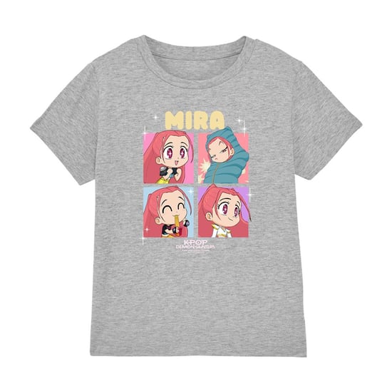 K-Pop Demon Hunters - "Huntrix" T-Shirt für Kinder (Grau meliert) - Image 2