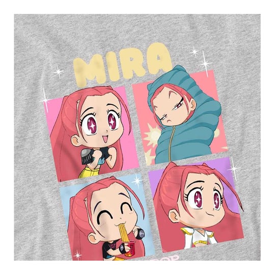 K-Pop Demon Hunters - "Huntrix" T-Shirt für Kinder (Grau meliert) - Image 4