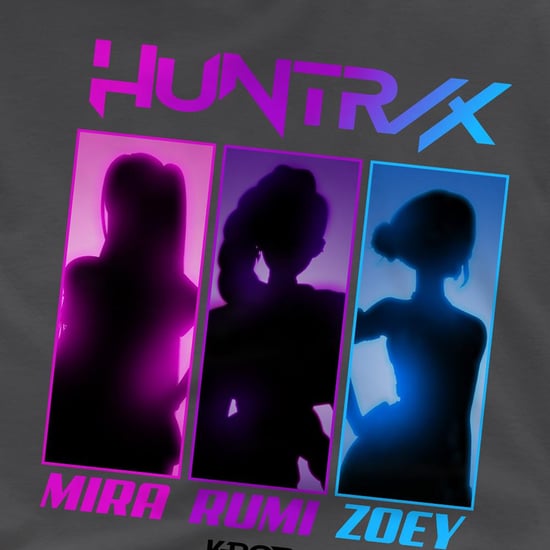 K-Pop Demon Hunters - "Huntrix" T-Shirt für Kinder (Holzkohle) - Image 3