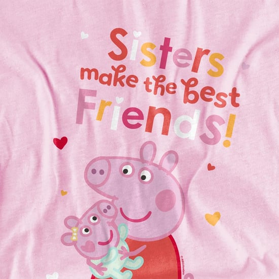 Peppa Pig - "Sisters Make The Best Friends" T-Shirt für Mädchen (Pink) - Image 3