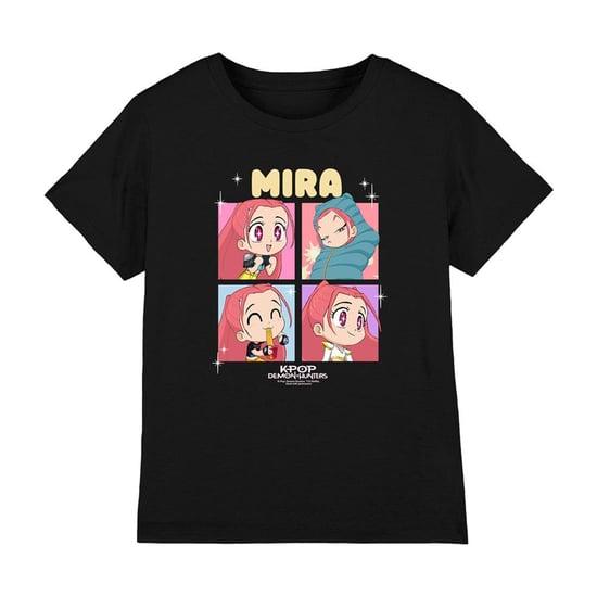 K-Pop Demon Hunters - "Huntrix" T-Shirt für Kinder (Schwarz) - Image 2