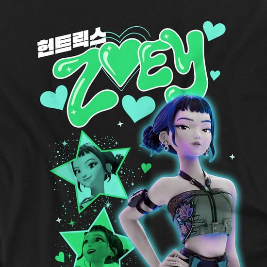 K-Pop Demon Hunters - "Huntrix" T-Shirt für Kinder (Schwarz) - Image 3