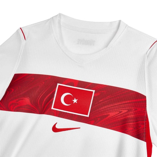 Nike - "Turkey 2026" Fußballtrikot für Kinder (Weiß/Rot) - Image 4