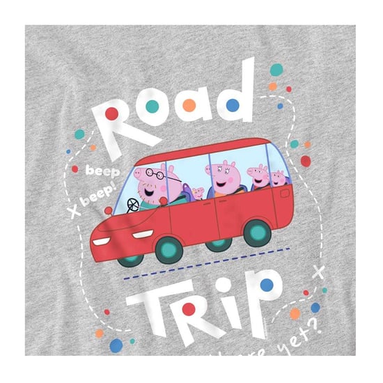 Peppa Pig - "Road Trip" T-Shirt für Kinder (Sportliches Heather) - Image 3
