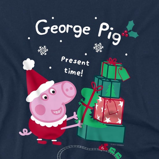Peppa Pig - T-Shirt für Kinder - weihnachtliches Design (Marineblau) - Image 3