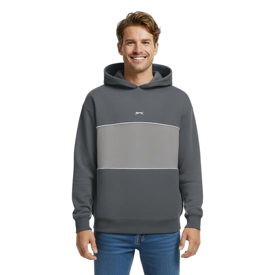 Slazenger - Kapuze mit Kordelzug für Herren (Schiefer) - Image 4