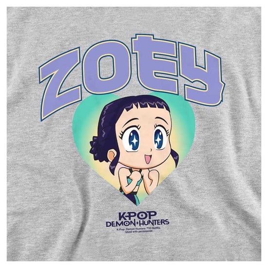 K-Pop Demon Hunters - Hoodie zum Überziehen für Kinder (Grau meliert) - Image 4