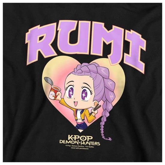 K-Pop Demon Hunters - "Huntrix" Hoodie zum Überziehen für Kinder (Schwarz) - Image 3