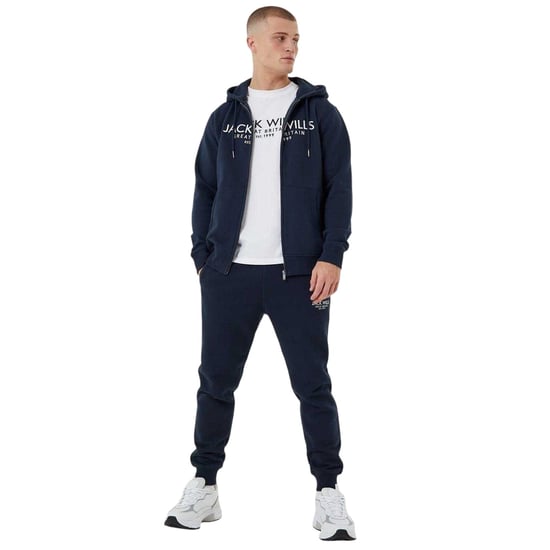 Jack Wills - "Pinebrook" Hoodie mit durchgehendem Reißverschluss für Herren (Marine) - Image 1