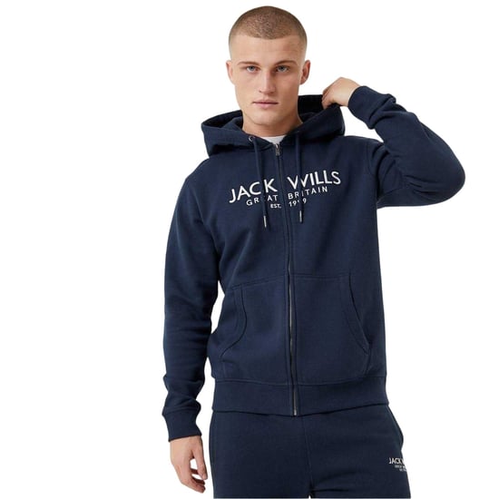 Jack Wills - "Pinebrook" Hoodie mit durchgehendem Reißverschluss für Herren (Marine) - Image 2