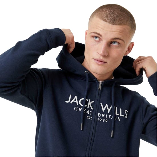 Jack Wills - "Pinebrook" Hoodie mit durchgehendem Reißverschluss für Herren (Marine) - Image 4