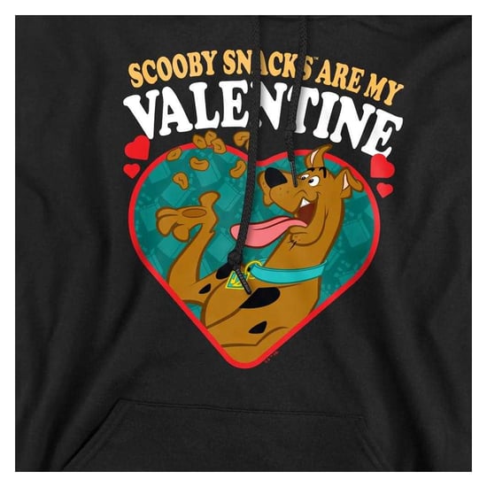 Scooby Doo - "Scooby Snacks Are My Valentine" Kapuzenpullover für Herren/Damen Unisex, Langärmlig (Schwarz) - Image 3